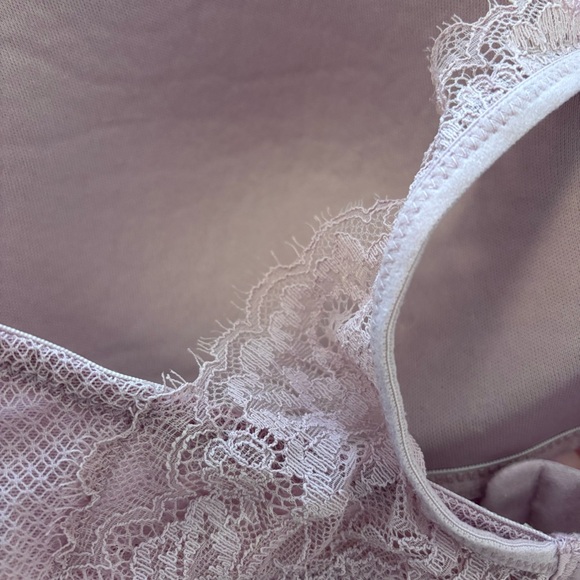 Auden Lilac Purple Lace Soft Cup Wireless Racerback Bra - Medium / 36C / 36D - Picture 8 of 8